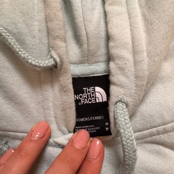 The North Face Mint Blue Hoodie Sweater - Picture 2 of 2